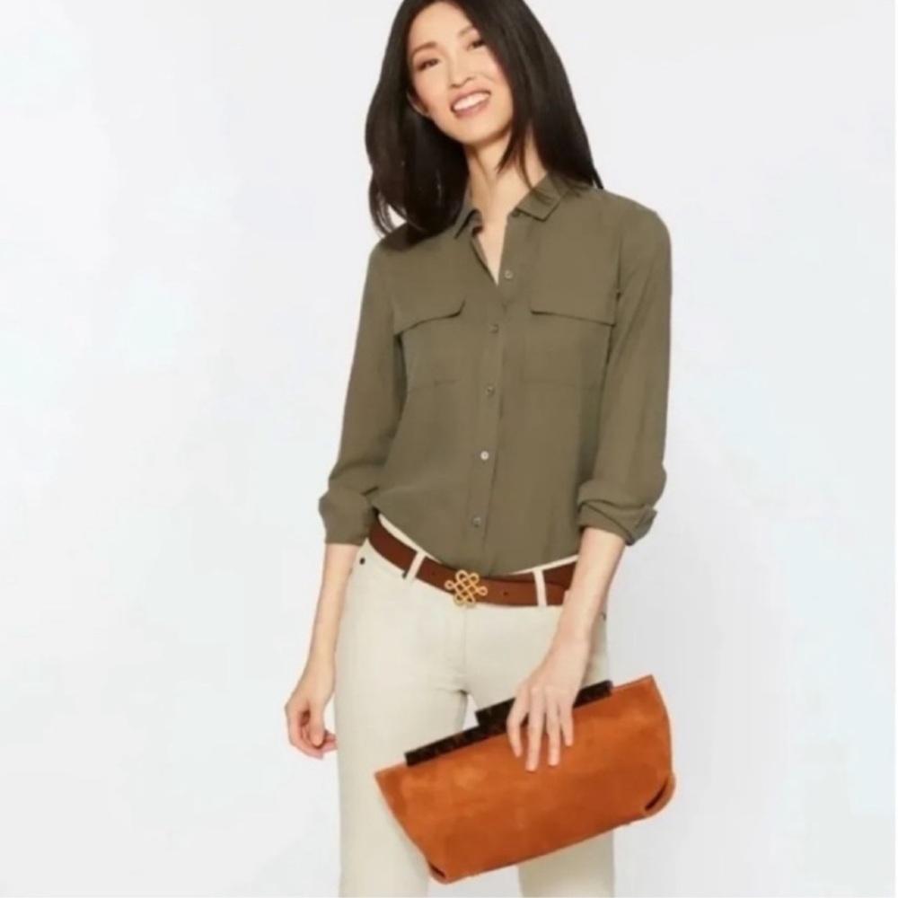J McLaughlin Suede Clutch